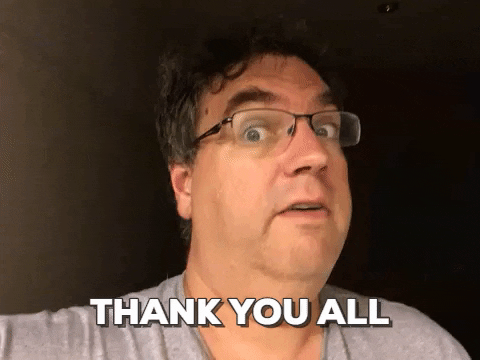 Man In Glasses Thank You All GIF