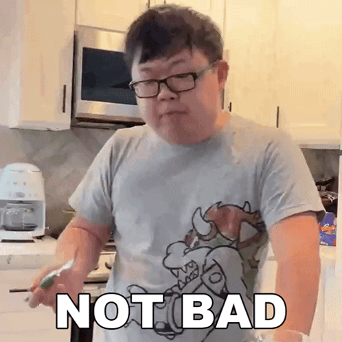 Man in Glasses with Not Bad T-Shirt