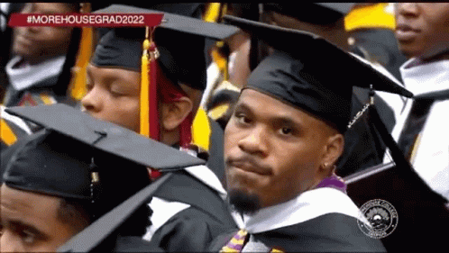 Man In Graduation Cap And Gown GIF