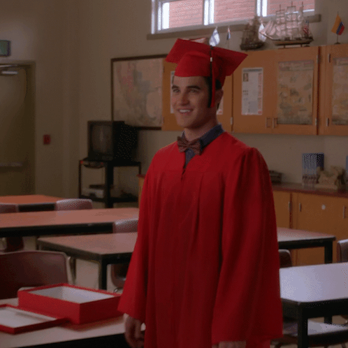Man In Graduation Cap And Gown GIF