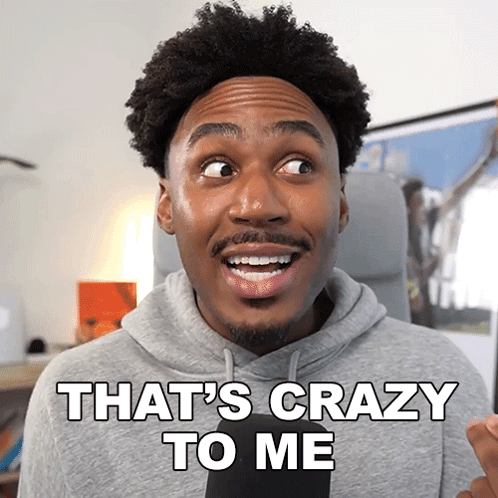 Man In Gray Hoodie Saying That's Crazy To Me GIF