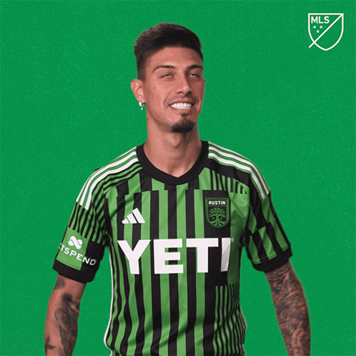Man In Green And Black Yeti Jersey GIF