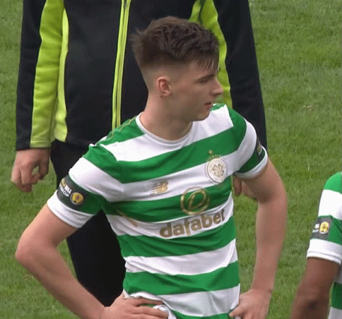 Man In Green And White Dafabe Shirt GIF