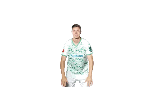 Man in Green and White Hofmann Jersey Raising Hands
