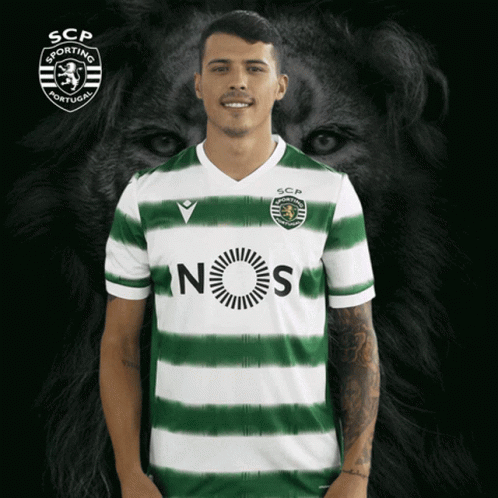 Man in Green and White Striped Shirt with Nos