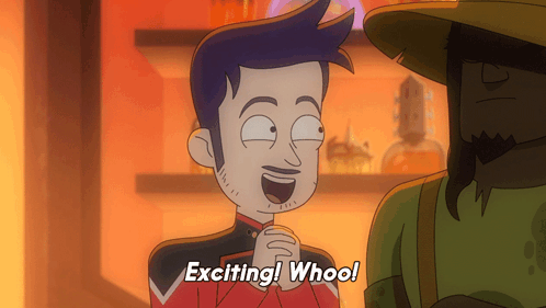 Man In Green Elf Costume Screaming I'm So Excited GIF