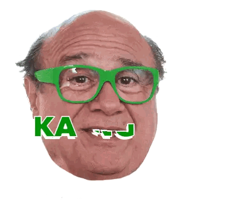 Man in Green Glasses Saying Ka Ching