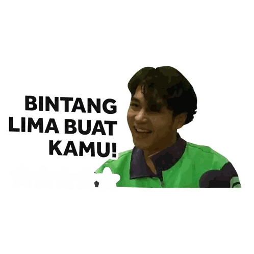 Man in Green Jacket Bintang Lima Buat Kamu