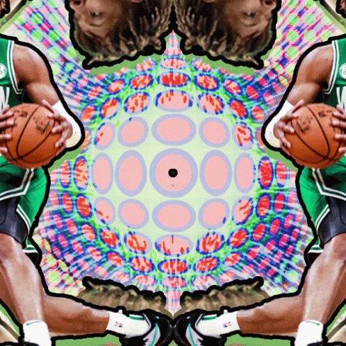 Man in Green Jersey Holding Basketball