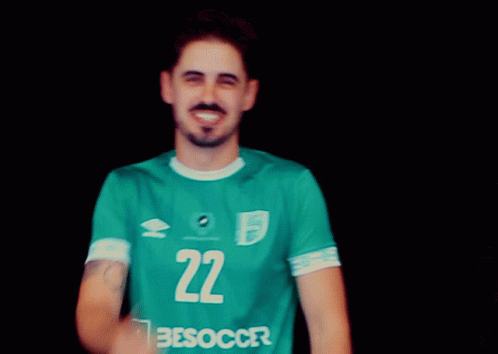 Man in Green Jersey Number 22