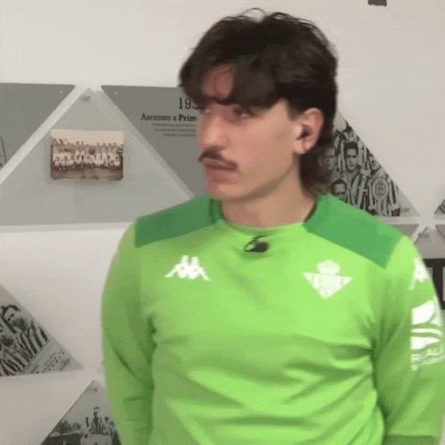 Man In Green Kappa Shirt GIF