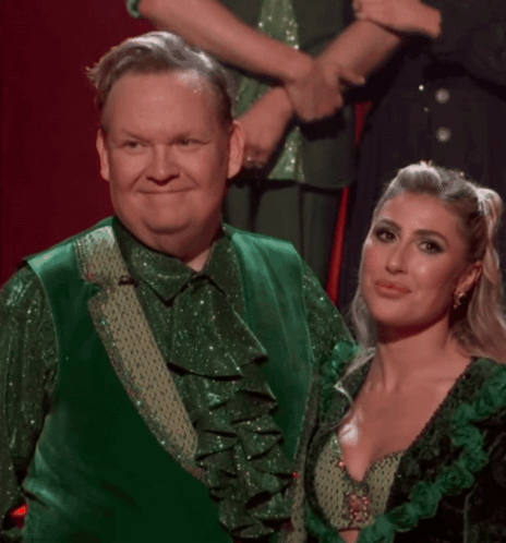 Man In Green Shirt Covering Mouth GIF