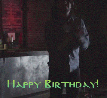 Man In Green Shirt Dancing Happy Birthday GIF