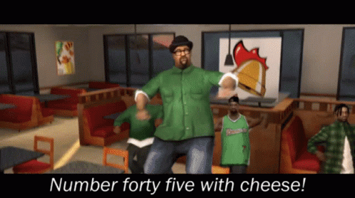 Man in Green Shirt Dancing in Diner Number Forty Five with Cheese