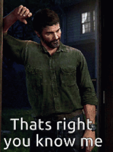 Man in Green Shirt Leaning Against Door Says Thats Right You Know Me