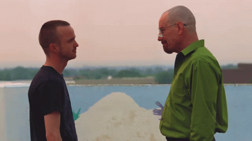 Man In Green Shirt Next To Another Man GIF