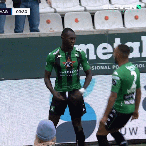 Man in Green Shirt Saying Napoleon Sports & Casino