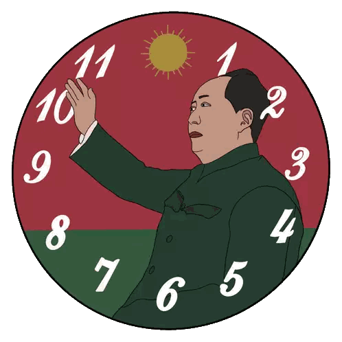 Man in Green Suit with Numbers Around Face