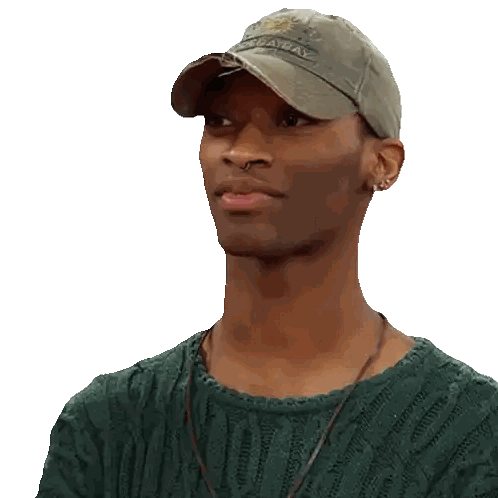 Man in Green Sweater and Derby Bay Hat