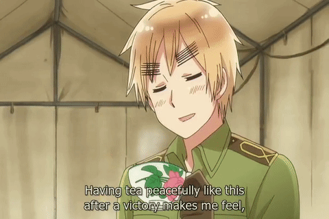 Man in Green Uniform Says Having Tea Peacefully After Victory Makes Me Feel