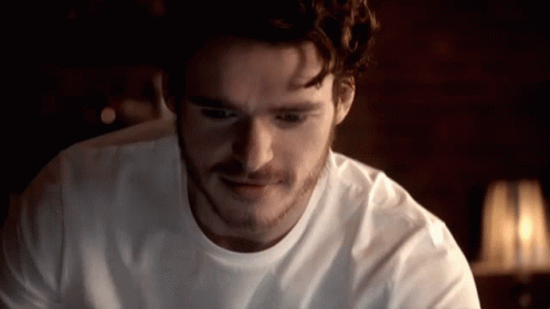 Man In Grey Jacket And White Shirt With Question Mark GIF