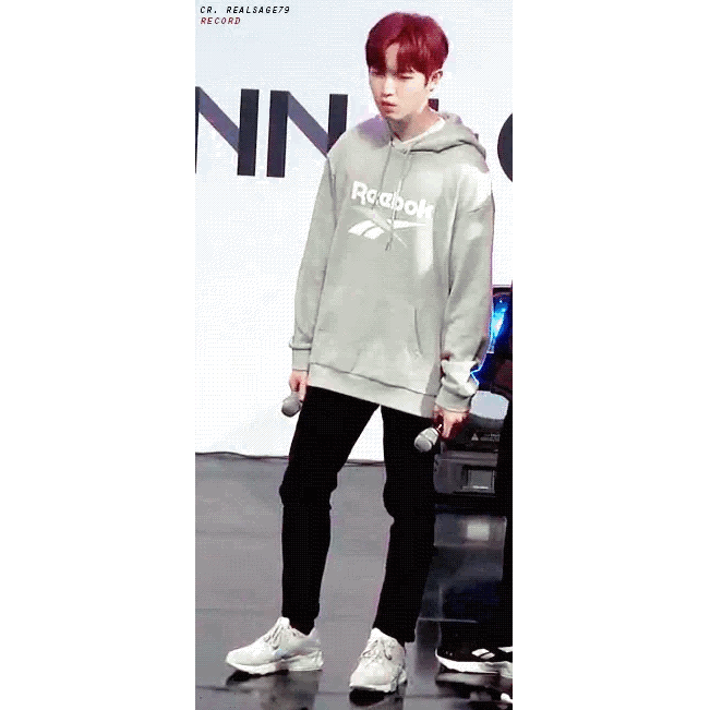 Man in Grey Reebok Hoodie
