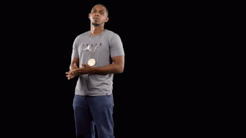 Man In Grey Shirt Says Knock It Off GIF