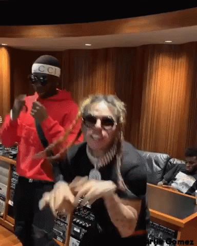 Man in Gucci Headband Dancing