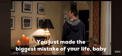 Man in Hallway You Just Made the Biggest Mistake of Your Life Baby