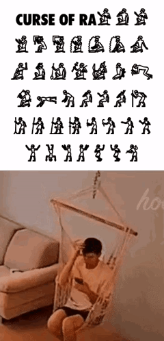 Man in Hammock with Curse of Ra