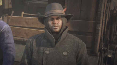 Man in Hat and Coat with Hood