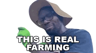 Man in Hat and Glasses Saying This Is Real Farming