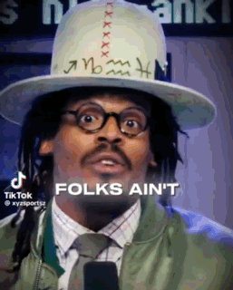 Man In Hat And Glasses Says Folks Ain't At Microphone GIF