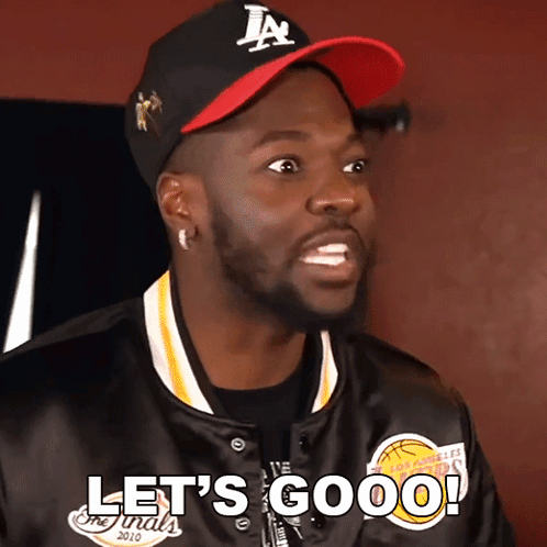 Man in Hat and Jacket Saying Let's Gooo