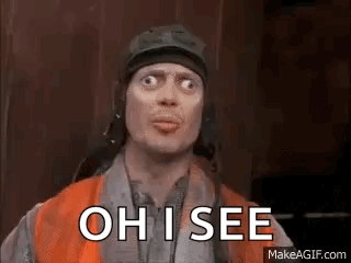 Man in Hat and Orange Vest Saying Oh I See