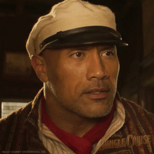 Man in Hat and Scarf With Jungle Cruise