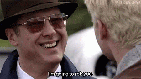 Man In Hat And Sunglasses Smiling At Another Man GIF