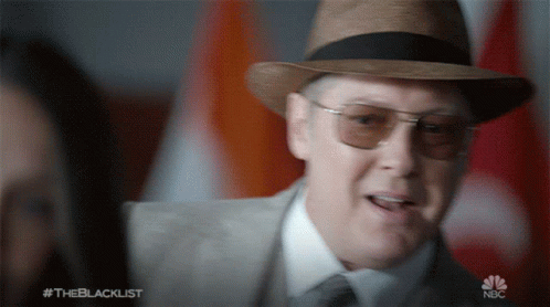 Man In Hat And Sunglasses #Theblacklist GIF