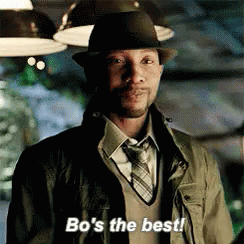 Man in Hat and Tie Saying Bo's the Best