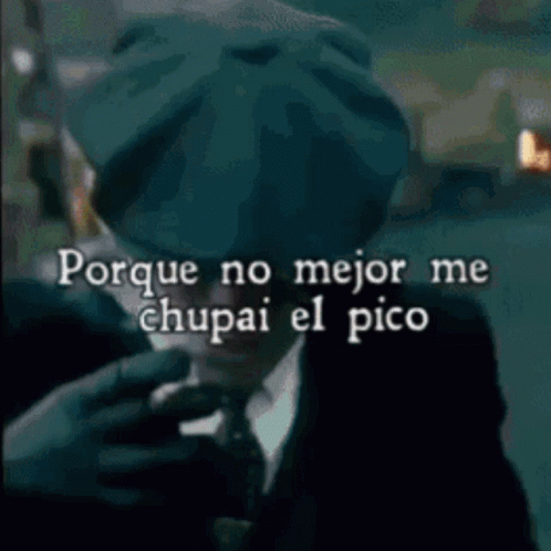Man In Hat And Tie Smoking Cigarette Porque No Mejor Me Chupai El Pico GIF
