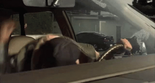Man In Hat Driving Car Got Weed? GIF