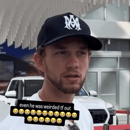 Man In Hat Even He Was Weirded TF Out GIF