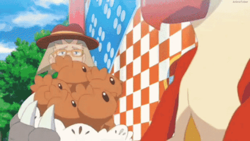 Man In Hat Holding Cupcakes GIF