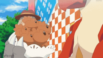 Man In Hat Holding Fried Chicken GIF