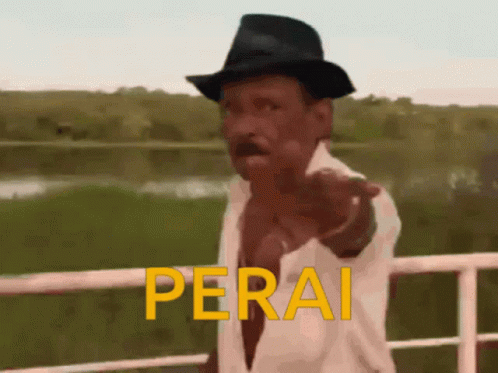 Man In Hat Pointing At Camera Perai GIF