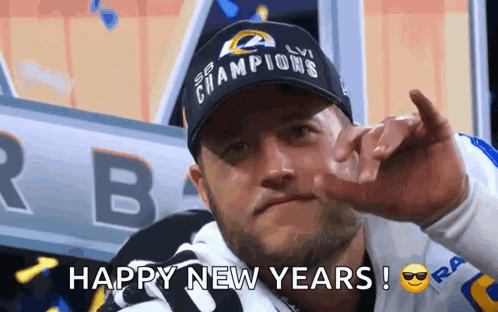 Man in Hat Saying Champions Giving Middle Finger