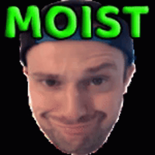 Man in Hat Saying Moist