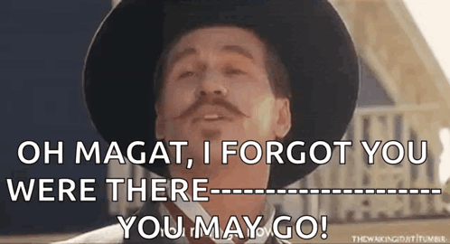 Man In Hat Saying Oh Magat I Forgot You Were There GIF