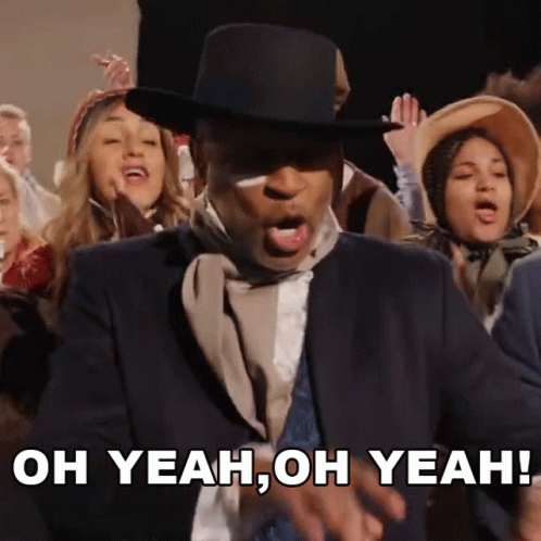 Man in Hat Saying Oh Yeah