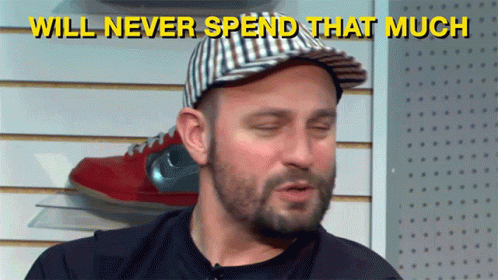 Man in Hat Saying Will Never Spend That Much